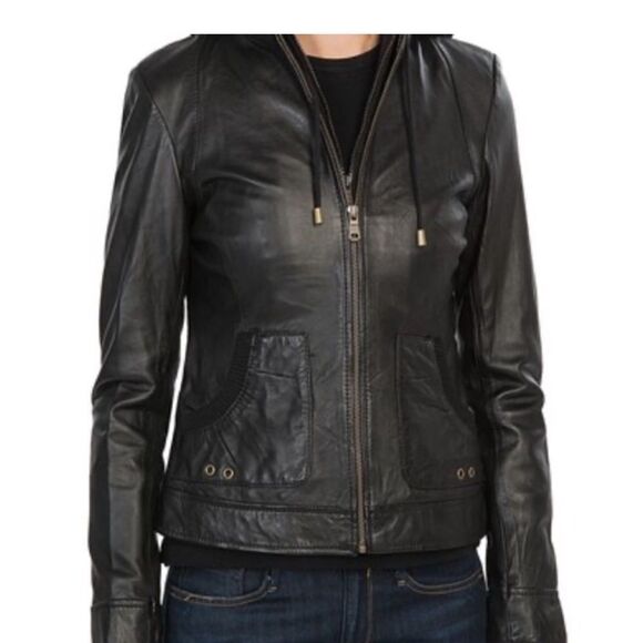 Marc New York by Anderw Marc Women’s Leather Jacket Size Large - Picture 1 of 5